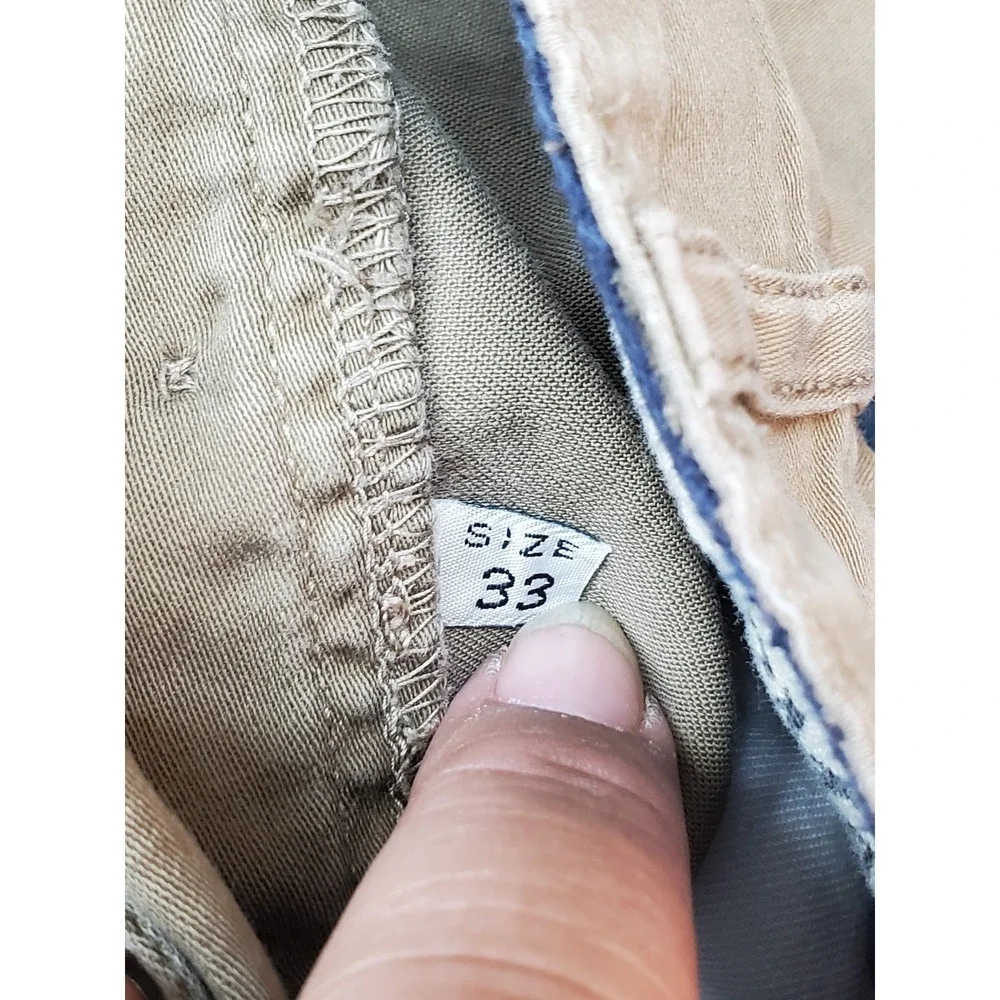 Armani Jeans Men Pants 33 Green Casual Button Fly 27